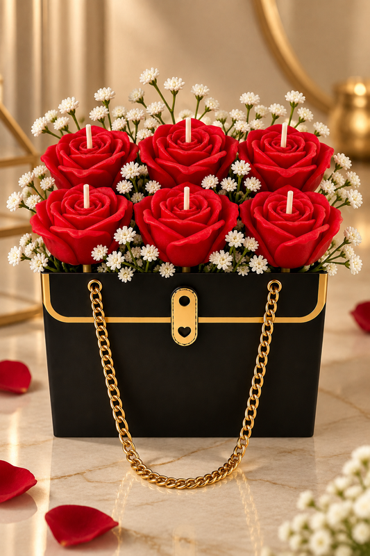 ROSE CANDLE BOUQUET