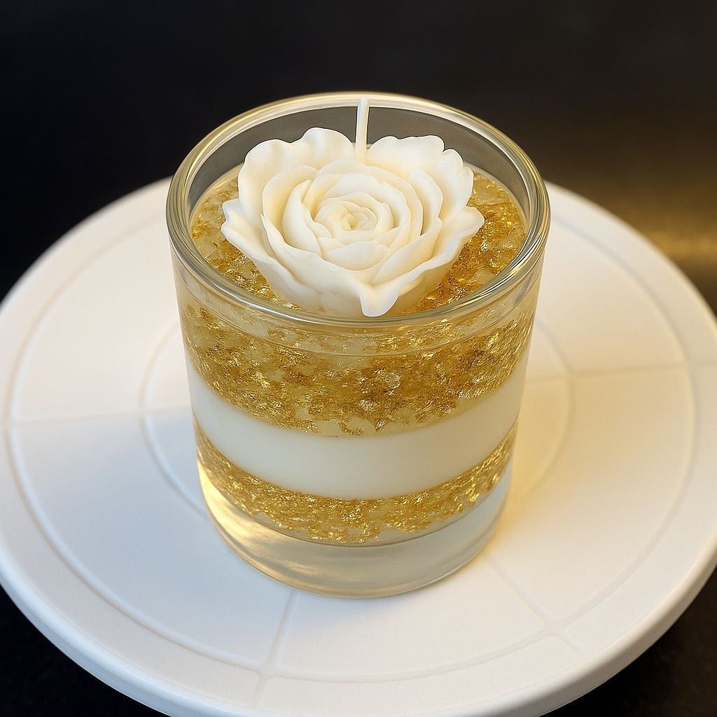 ROYAL CELEBRATION - Four Layered Rose Heart Candle