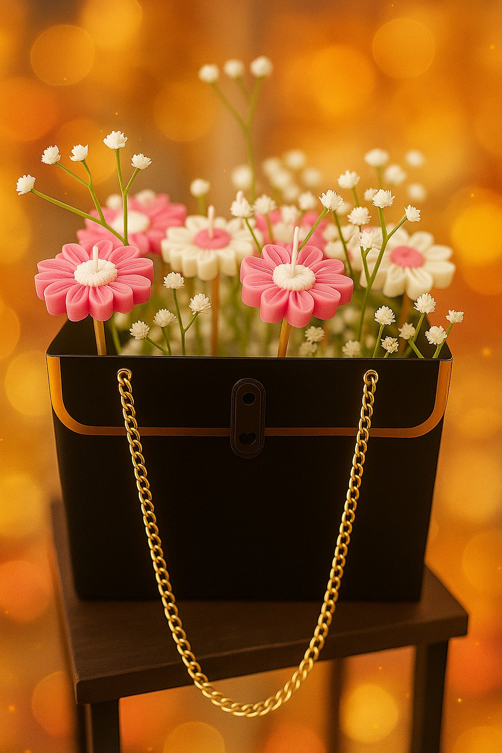 DAISY CANDLE BOUQUET