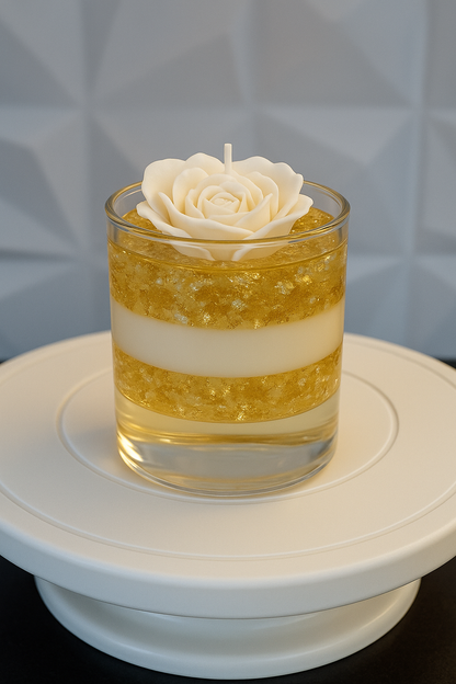 ROYAL CELEBRATION - Four Layered Rose Heart Candle