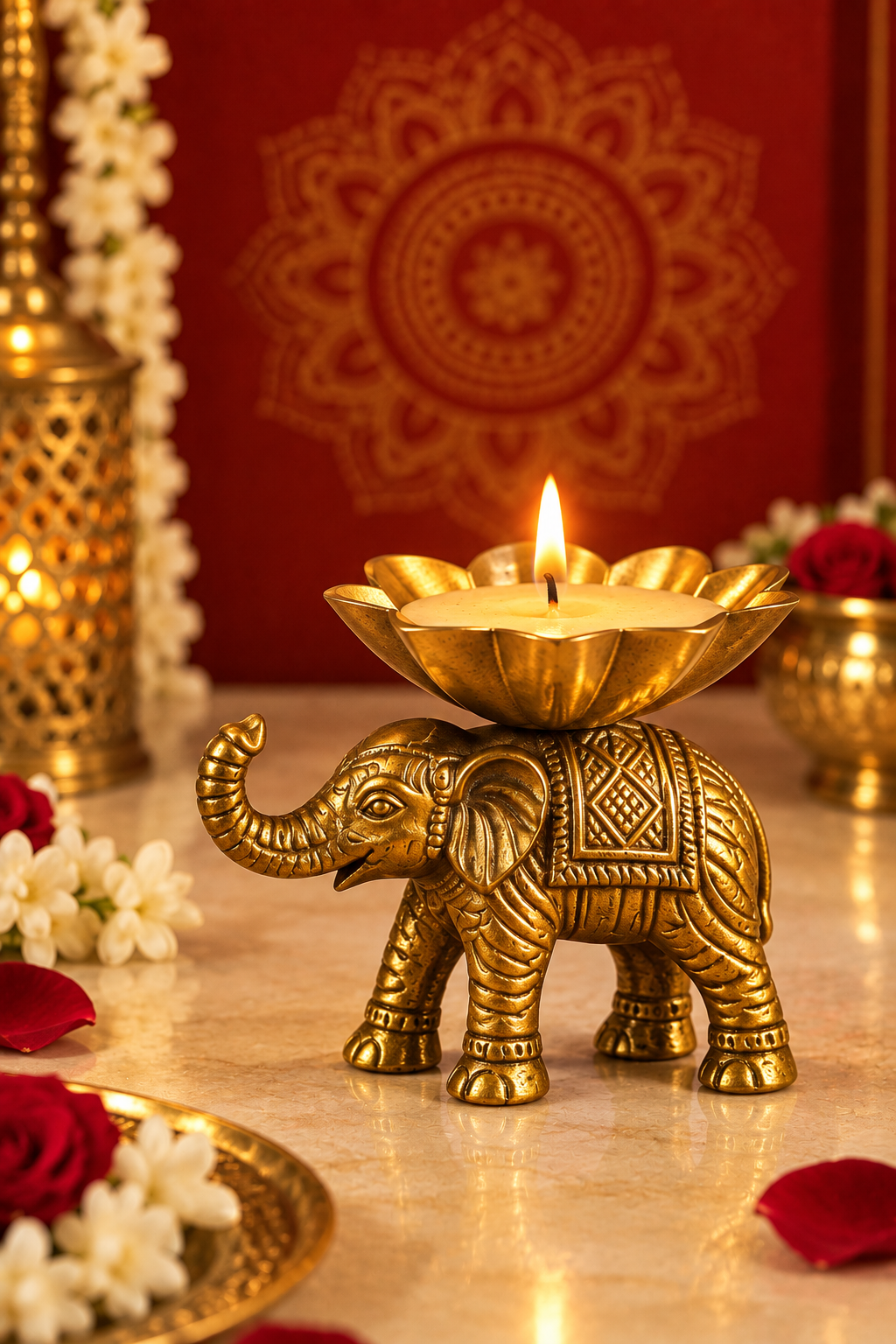 ANANTA - Elephant Urli Candle