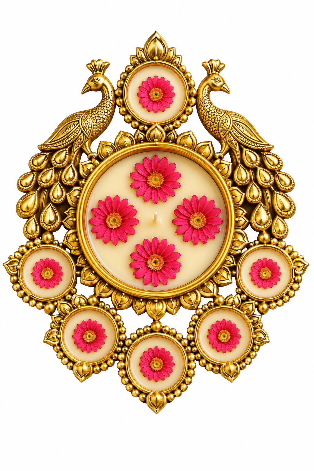 MAYUR - Peacock Urli Candle