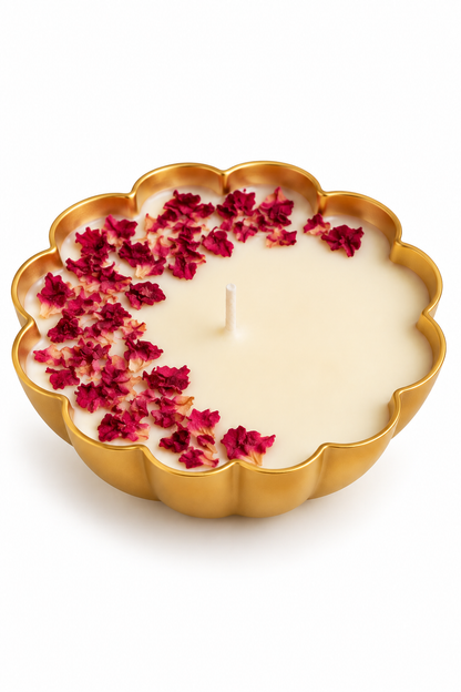 GULBAHAAR - Rose Urli Candle