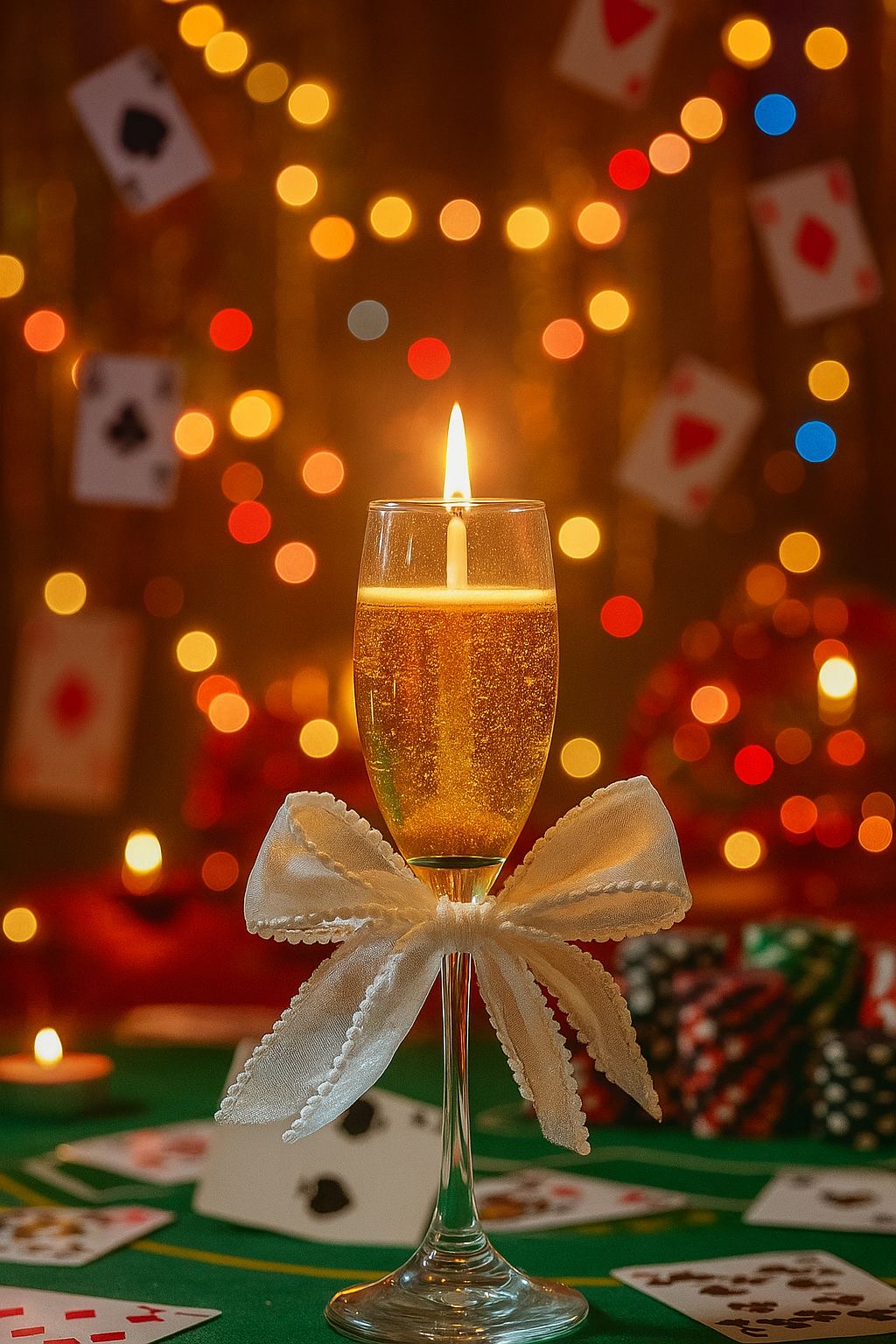 GOLDEN MOMENTS - Champagne Candle